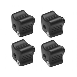 4 Knobs with key lock for bike carriers