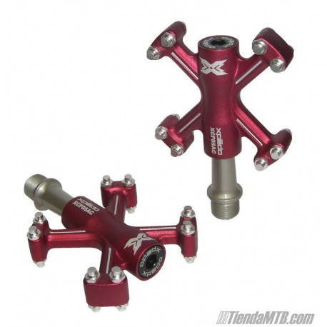 Pedal plataforma Xpedo Traverse XCF-05AC rojo 232gr