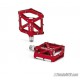 Pedales plataforma extraplanos XLC PD-M12 Aluminio Rojo