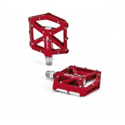 XLC PD-M12 slimline platform pedals Red Aluminium