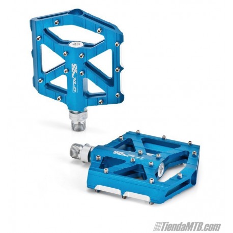 XLC PD-M12 slimline platform pedals Blue Aluminium