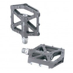 XLC PD-M12 slimline platform pedals Titanium color, Aluminium