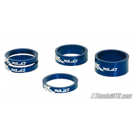 XLC ahead spacer set 1'1/8" blue