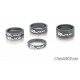 XLC ahead spacer set 1'1/8" titanium color