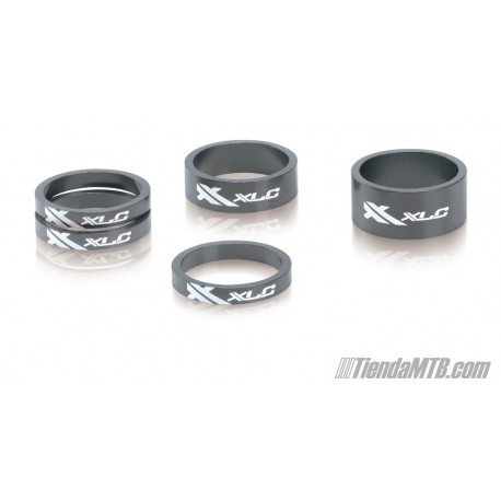 XLC ahead spacer set 1'1/8" titanium color